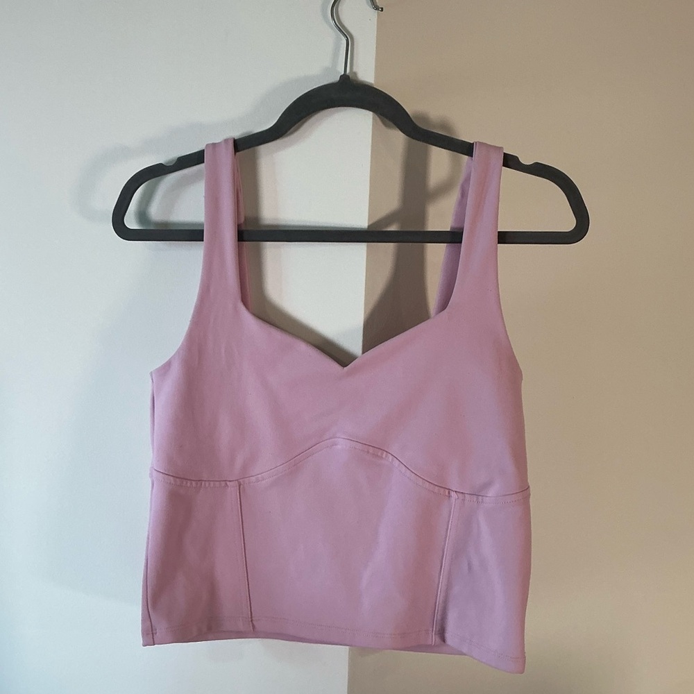 Pink Tank Top Soft A&F Abercrombie & Fitch